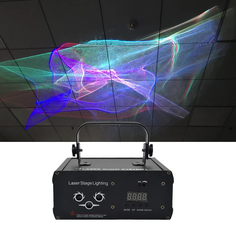 Sharelife мини DMX RGB гипнотический лазерный проектор Aurora DJ с автоматическим звуком для