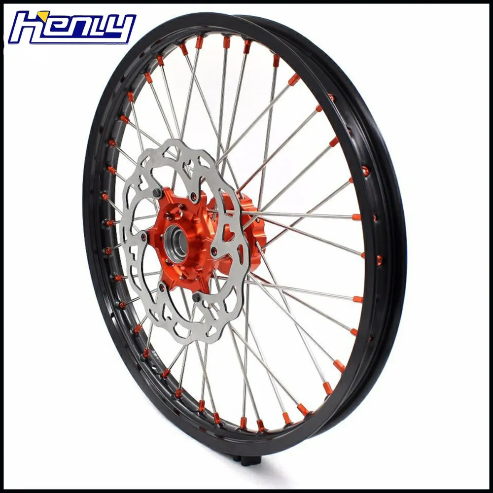 21/19 выполните MX-внедорожника колеса Набор для KTM SX SXF XC XCW 125 150 250 300 350 450 03-19 оранжевый ниппель диски