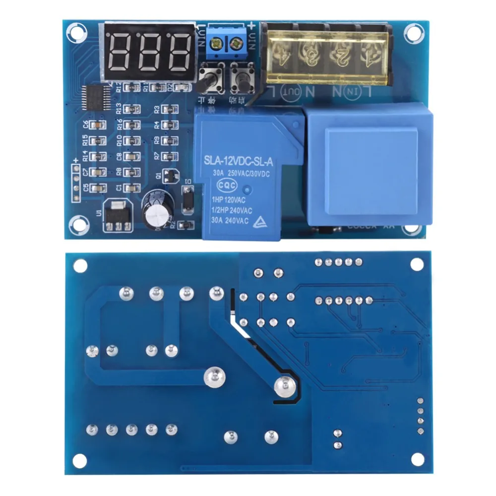 Digital 30A 12V 24V 36V 48V Battery Charger Automatic Charging