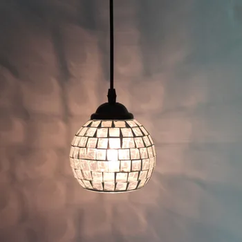 

light continental retro cafe bar entrance lamps club Pendant Lights Western-style restaurant art mosaic glass lamps DF100