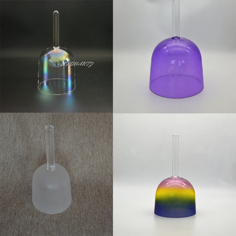 

HF 6 inches Colored Frosted Cosmic Quartz Crystal Singing Bowl Cure Body