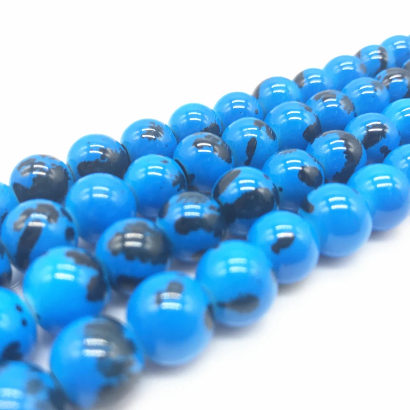 New 6 8 10 mm Glass Loose SpacerBeads Pattern Making Bracelet Necklace Jewelry Crafts#BE16 | Украшения и аксессуары