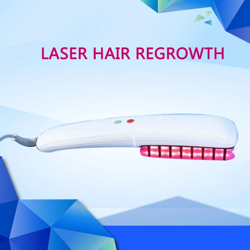 

Hair Regrowth Comb red LED promote blood circulation Anti hair loss Laser Micro-current RF Photon LED