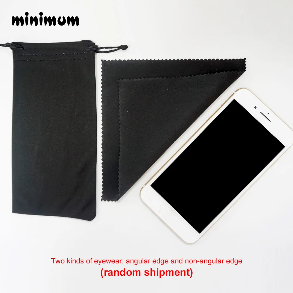 MINIMUM 1 pcs Soft Cloth Glasses bag with 1pcs glasses cloth cleaner eyeglasses pouch Eyewear Accessories Speckle Solid1 (2)