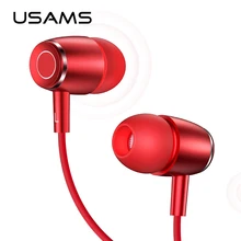 In ohr Metall Kopfhörer, USAMS 3,5mm Hifi Ohrhörer Bass Luxus Kopfhörer Stereo Headset inear Verdrahtete Ohr telefon Mit Mic