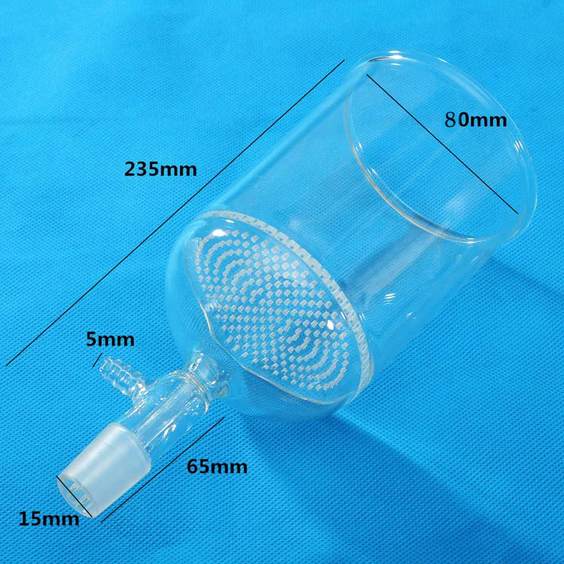 Buchner do Funil de Vidro do Borosilicato do Laboratório de Kicute com Placa Fonte da Escola do Equipamento da Química do Laboratório 40 do Poro do 80mm Placa com 500ml 24 - 4 Material escolar e de escritório