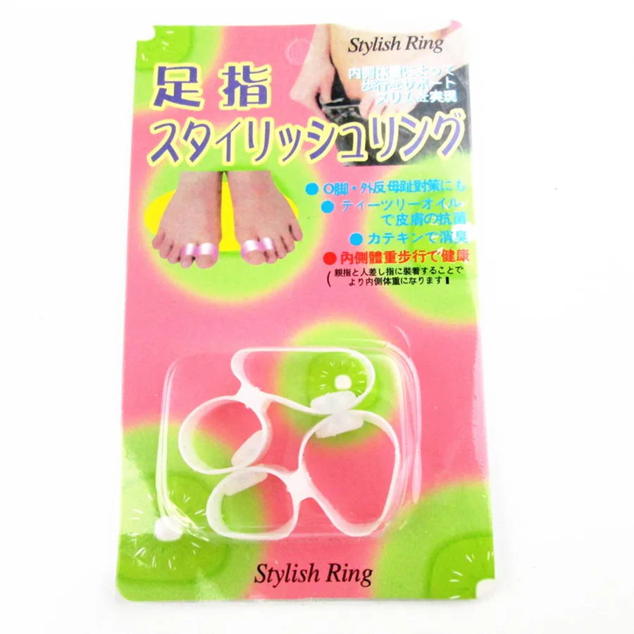 Double ring magnet lose weight loss slimming diet product healthy slim loss toe ring sticker silicon foot massage