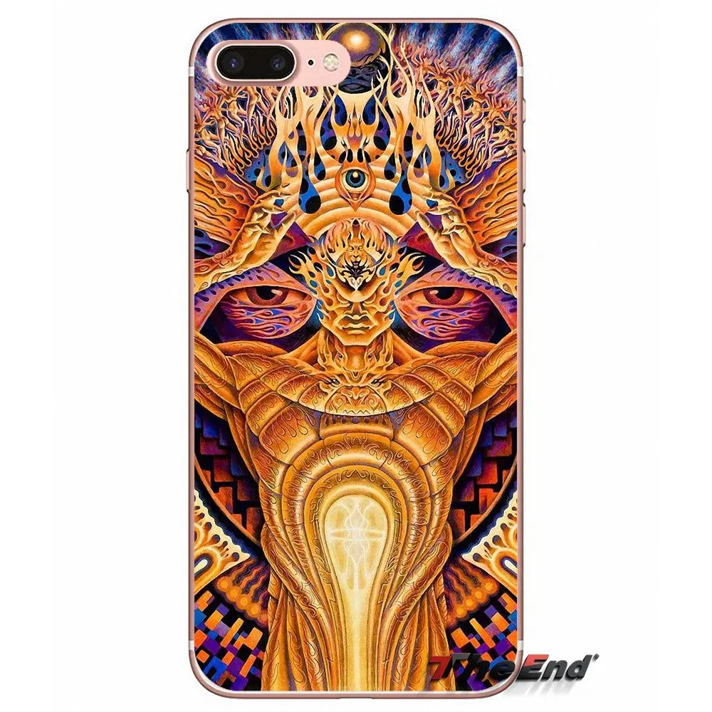 Alex gray Progress Soul Kiss Muse TPU чехол для iPhone X 4 4S 5 5S 5C SE 6 6S 7 8 Plus Samsung Galaxy J1 J3 J5 J7 A3 A5 2016 2017|case for