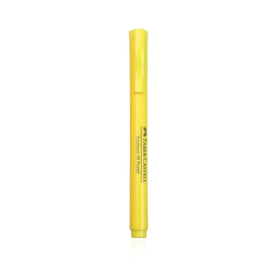 1 шт. Faber Castell Macaroon маркер ручка на водной основе флуоресцентная ручка маркер ручка пуля joural школьные принадлежности - Цвет: yuan-huangse