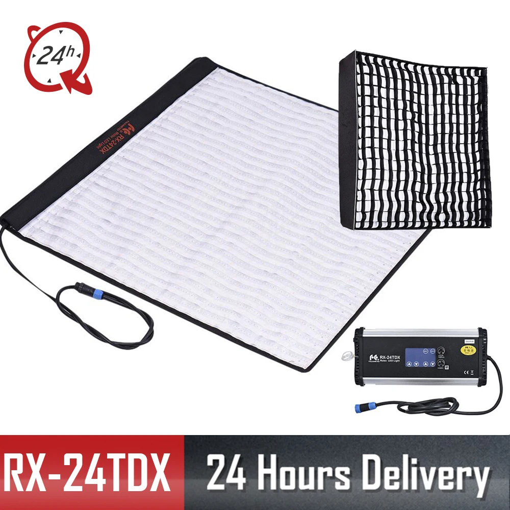 

Original Falcon Eyes RX-24TDX Portable Flexible Square Rollable Cloth LED Fill-in Light Lamp Studio Video Lighting Panel 150W