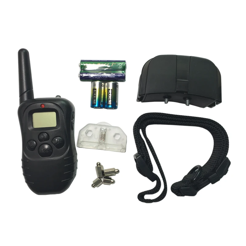 

100LV Level 300meter Electronic Shock Vibra LCD Display Remote Control Pet Dog Training Collar 998D For 1 Dog