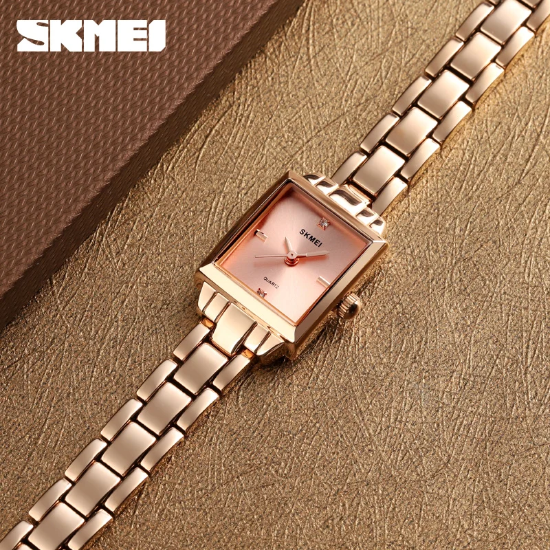 SKMEI модные повседневные женские часы кварцевые часы лучший бренд класса люкс простой стиль 3 бар водонепроницаемые наручные часы reloj mujer 1407