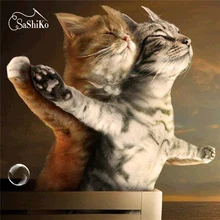 

Sashiko DIY 5D Diamond Painting Titanic Cats Cross Stitch Diamond Embroidery Patterns Home Decoration Stitch Mosaic
