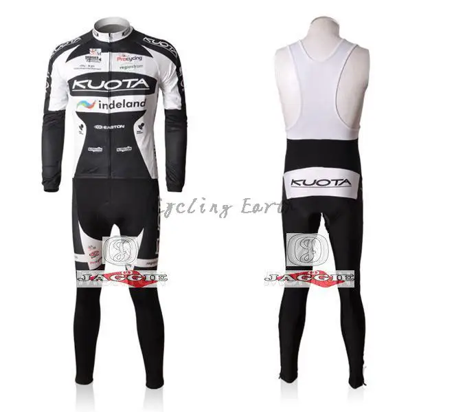 

Winter clothes! 2010 KUOTA Winter long sleeve cycling jerseys+bib pants bike bicycle thermal fleeced wear+Velveteen!