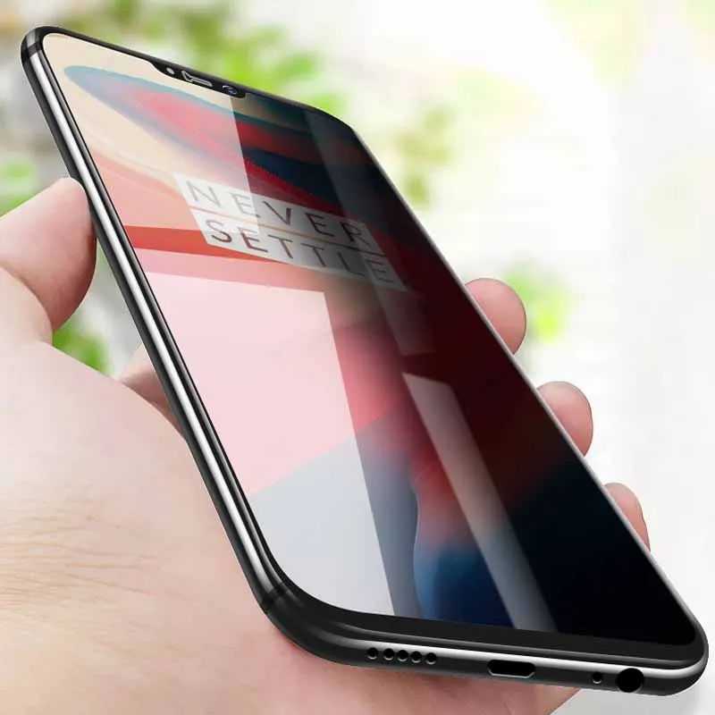 CCDZ 9H Privacy Tempered Glass Anti Peeping Screen Film For Oneplus 6T