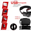 Lampe frontale LED avec capteur de mouvement corporel, Rechargeable par USB, idéale pour le Camping, 6000lms ► Photo 3/6