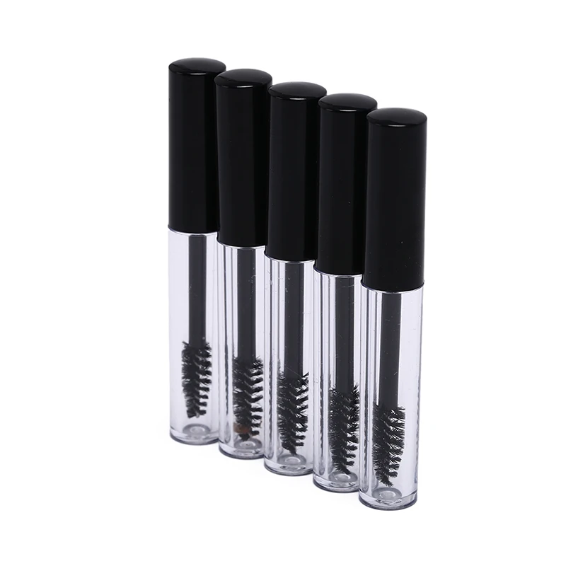 5Pcs/lot 10ML Plastic Clear Empty Mascara Tube Vial/Bottle/Container