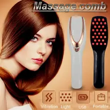 Лазерный Электрический беспроводной инфракрасный луч для роста, Лазер против выпадения волос, уход за ростом волос, вибрационная головка, массажная расческа, массажер для головы