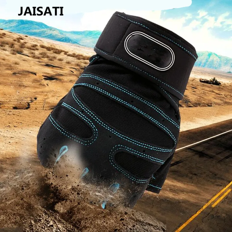 

JAISATI Fitness half finger breathable non-slip weightlifting gloves dumbbell equipment training long wrist gloves