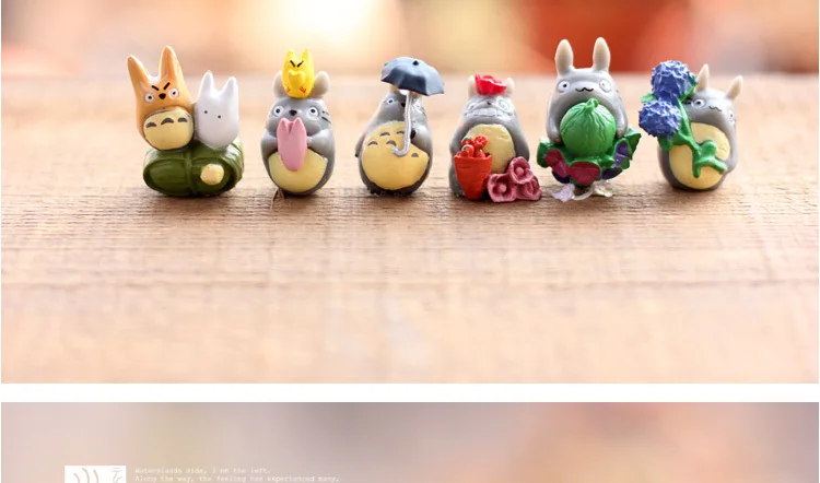 Diy Resin Crafts Moss Landscape Hayao Miyazaki Small Totoro Action Figures Micro Assembly Toy Ornaments - 1