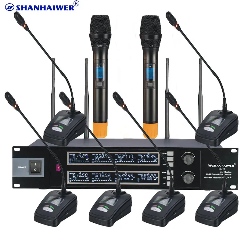 Customized Latest meeting conference use UHF wireless microphone Room