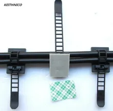 KEITHNICO 10pcs Adhesive Cable Winder Drop Cord Wire Tie Fixer Fastener Tidy Holder Organizer Management Desk