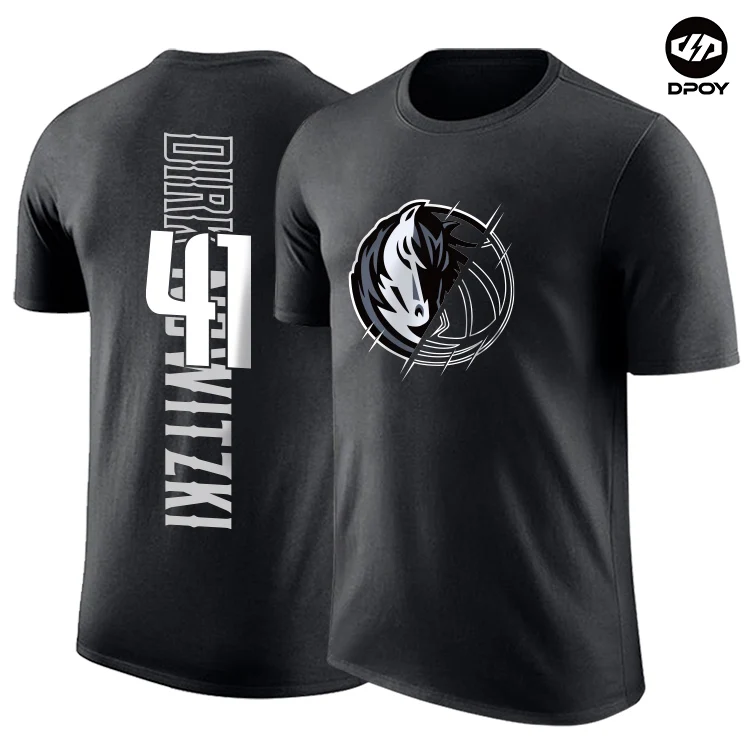 

Luka Doncic T-shirt short-sleeved cotton sports Wiggins Towns Porzingis basketball t-shirt dpoy brand design