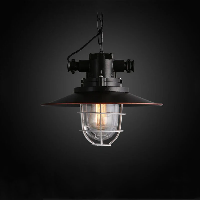 Amercian Retro Loft Pendant Lamp Vintage Chandelier Iron Cafe Pub Study Office Restaurant Dining Room Kitchen Lighting Lamps