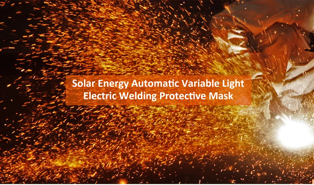 Solar Energy Automatic Changeable Light Electric Welding Protective Helmet with Hero Character Pattern
