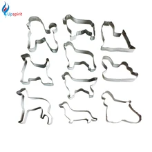10 Teile/satz Hunde Typ Edelstahl Cookie Kuchen Gebäck Biscuit Form Obst Gemüse Cutter Küchen Backform