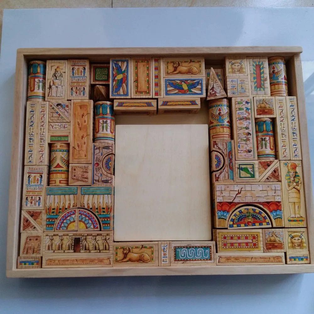 Egyptian pharaoh Castle blocks, children's building blocks, kindergarten tower tower, puzzle