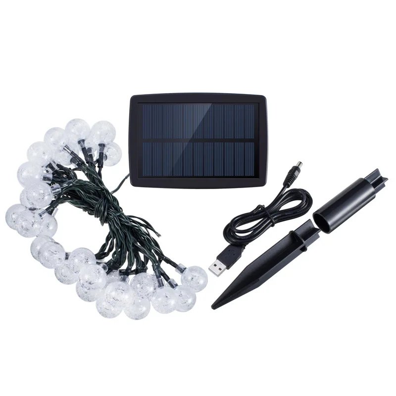 Picada de Luz Lâmpada de Iluminação Solar e Usb de Carregamento Luz da Corda do Bulbo Solar Fosco Pendurado Decoração Interior - Exterior 4 Cheap Lâmpadas solares