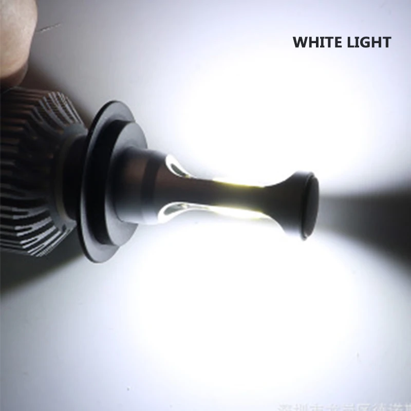 Светодиодные фары 72 Вт автомобильная лампа H7 LED H1 H3 H27 H11 HB3 HB4 H4 H13 9004 9007 алюминиевый