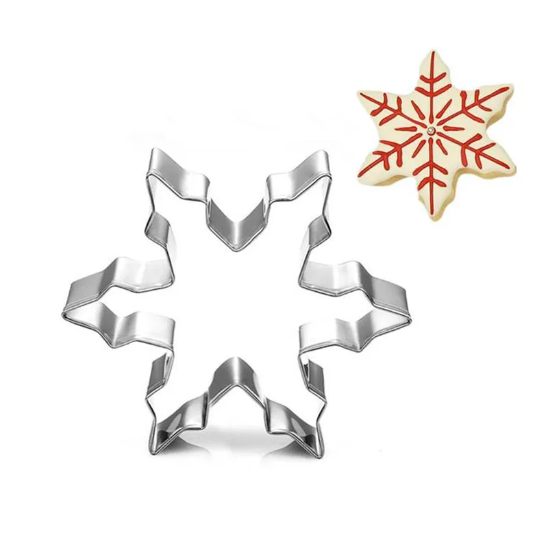 

VOGVIGO Christmas Baking Mold for Stainless Steel Baking Accessories Sharp Snowflake Mould Decoration Baking Tools New 2019