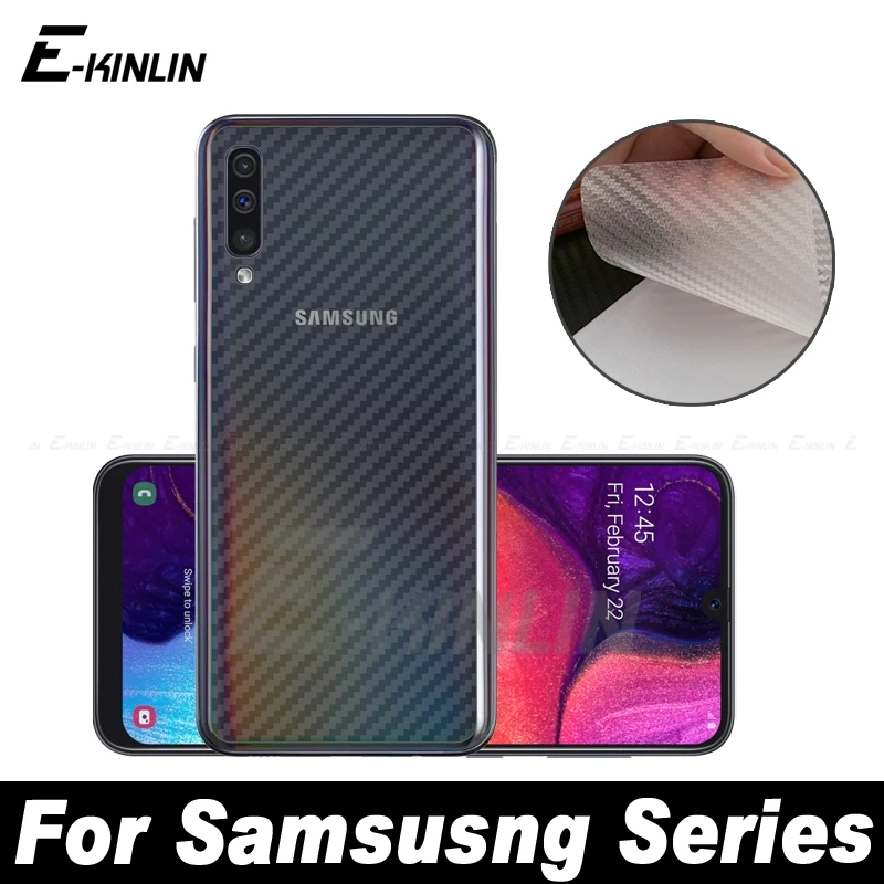 

Carbon Fiber Back Cover Screen Protector Film For Samsung Galaxy A10 A20 A30 A40 A50 A60 A70 A80 M20 M30 M40 Not Tempered Glass