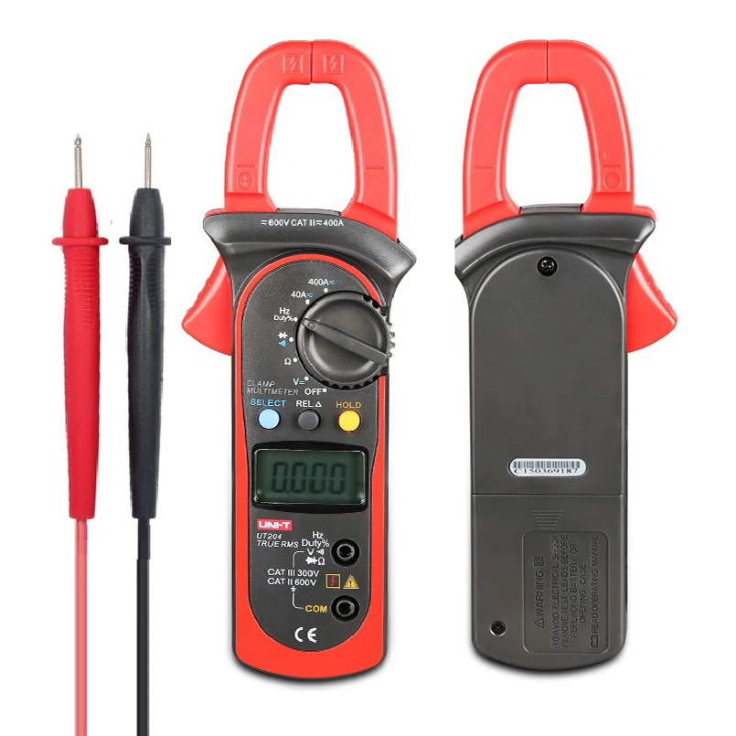 UNI T Digital Clamp Meter Multimeter UT204 UT204A AC DC Volt Current