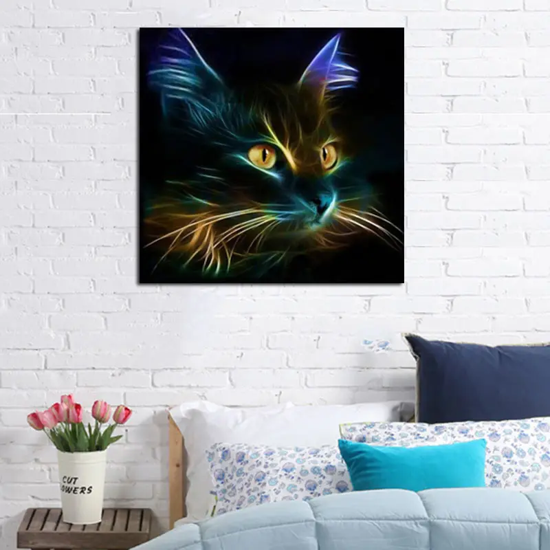 

Animals Cat 5D Square DIY Diamond Painting Mosaic Cross Stitch Kit Embroidery Wall Craft Paint 30x30cm LBShipping