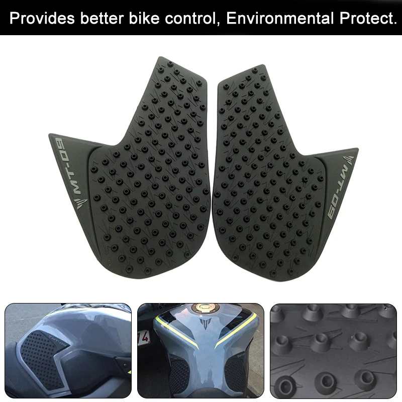 For Yamaha MT-09 FZ-09 MT09 2014 2015 2016 Motorcycle Anti slip Tank Pad 3M Side Gas Knee Grip Traction Pads Protector Sticker (2)