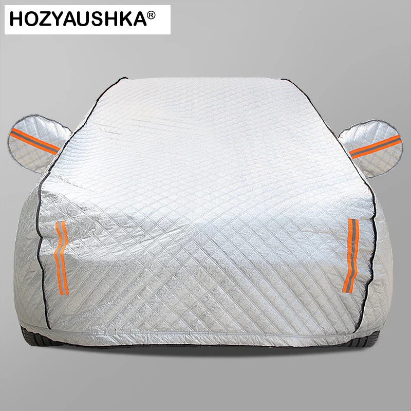 Car cover Four seasons aluminum film plus cotton padded car cover car