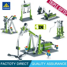 2018 KAZI 1000 Educational building blocks kids inventor learning Bricks Plastic block toys for children Compatible legoed