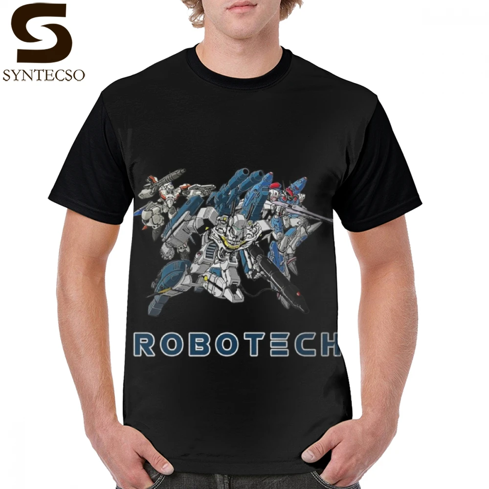 

Robotech MACROSS T Shirt Robotech-MACROSS VF 1S C VF 25S RT VF 19 LT T-Shirt Mens Short Sleeves Graphic Tee Shirt Basic Tshirt