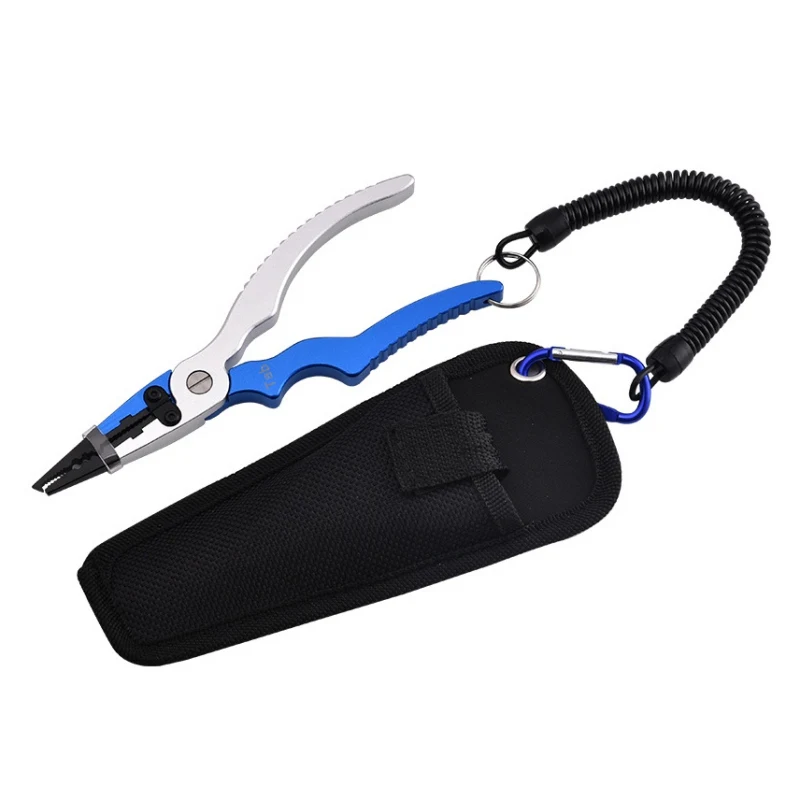 

Aluminum Alloy Fishing Plier Fishing Grip With Scale Multifunction Line Cutter Scissors Hook Remover Fish Lip Gripper Controller