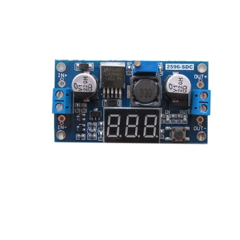 

Free Shipping DC-DC adjustable regulator power module LM2596 with voltmeter upgraded version with calibration