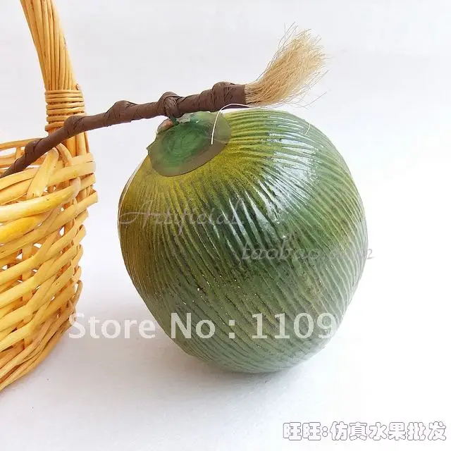 Artificial Coconut Home Decoration 1 pcs /lot Free Shippingfruit