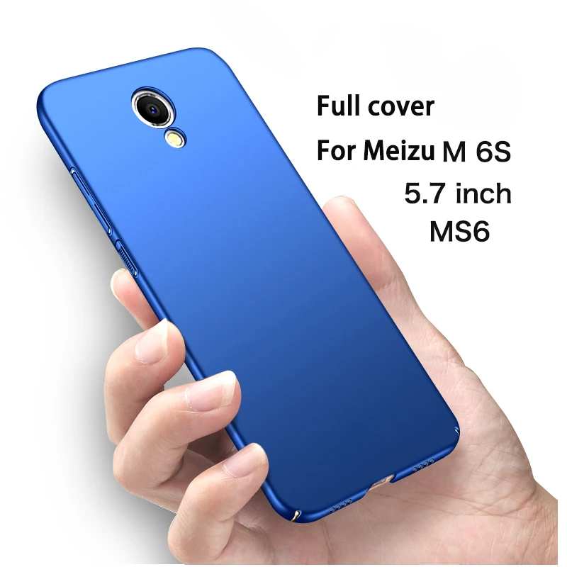 MS6 жесткий бампер чехол для Meizu M6s S6 Globale версия матовый на M6S Coque Fundas Capa Full