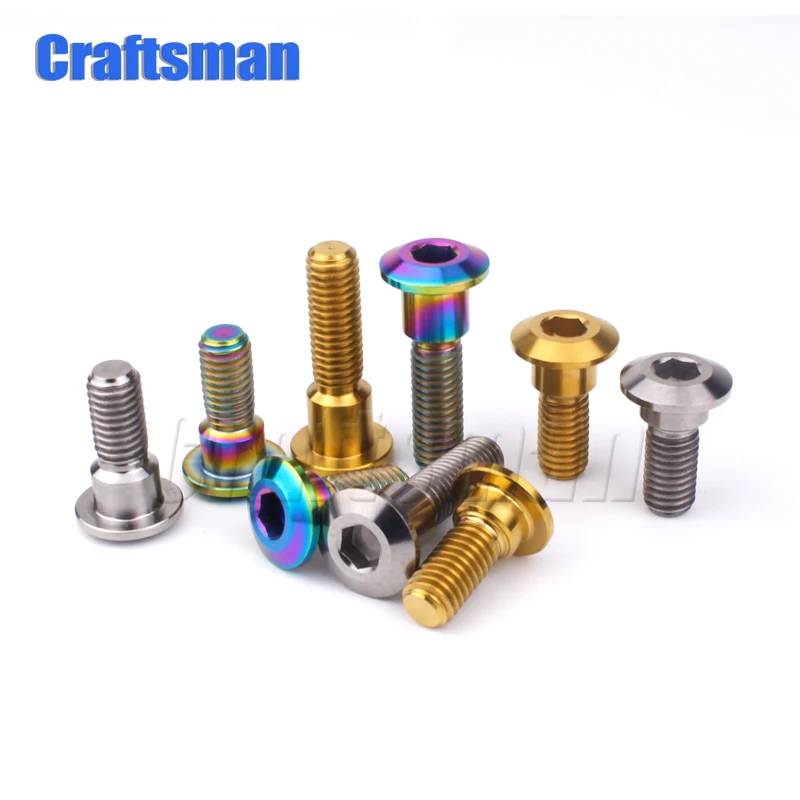 

1Pcs Titanium Bolts Motorcycle Modification Screws M8 x20/22/33mm Brake Disc DIY Ti Bolt Ti Fasteners Tornillo de titanio