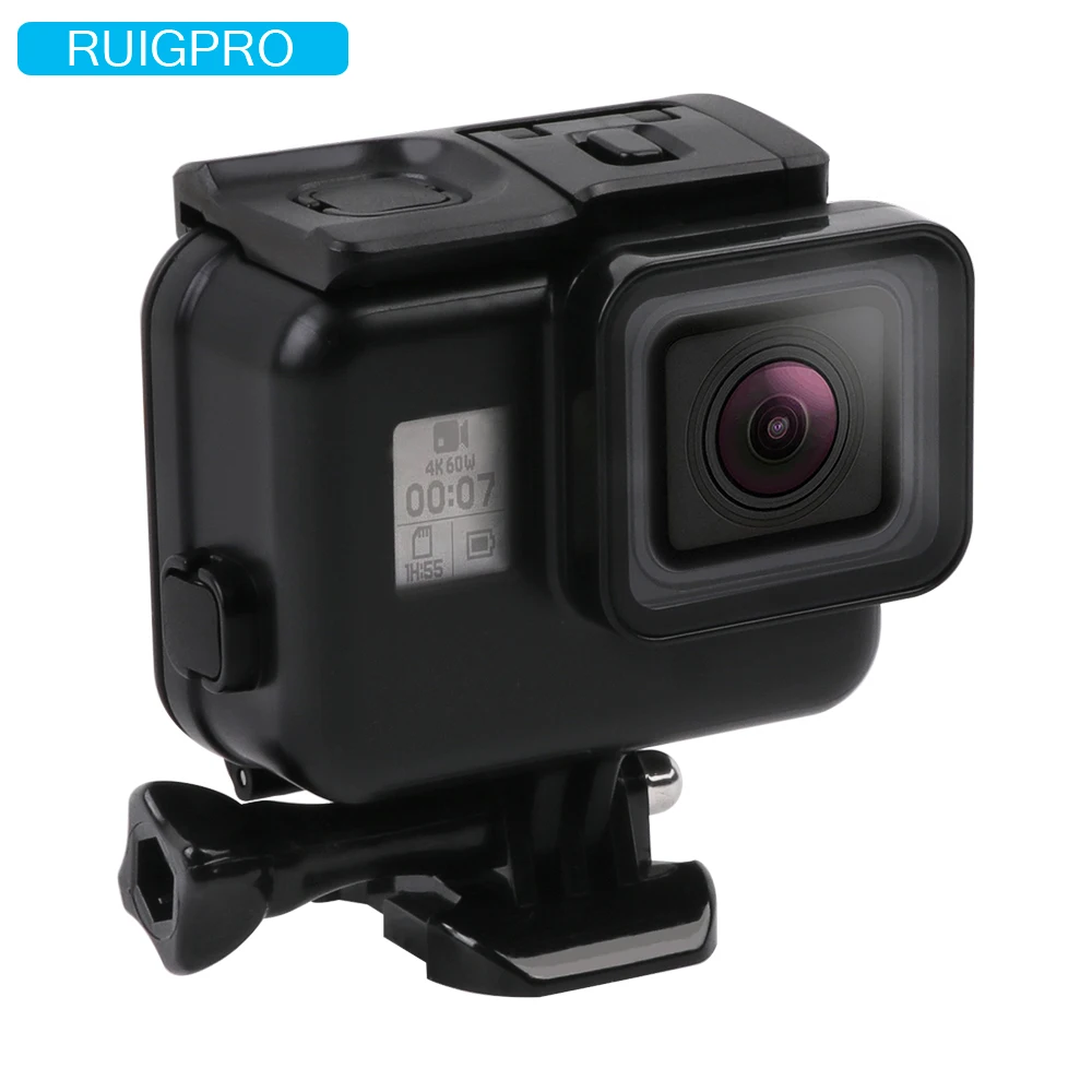RP 60 м подводный водостойкий Чехол для GoPro Hero 5 6 7 черный Go Pro камера Дайвинг Корпус