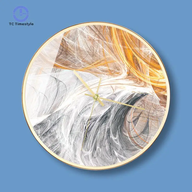

Abstract Art Light Luxury Creative Wall Clock Living Room Home Decoration Atmospheric Watches Senior Wall Clocks