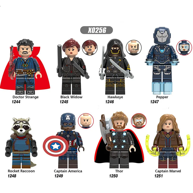 

New Compatible LegoINGlys Super Heroes Avengers 4 Endgame Doctor Strange Captain America Marvel Thor Building Blocks Toys Gifts