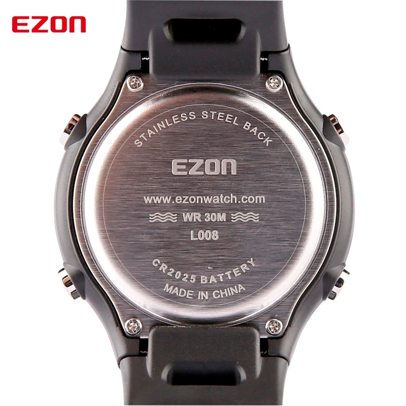 EZON L008 часы мужские многофункциональные модные уличные спортивные часы мужские s водонепроницаемые цифровые часы Colck Hours Relogio Masculino